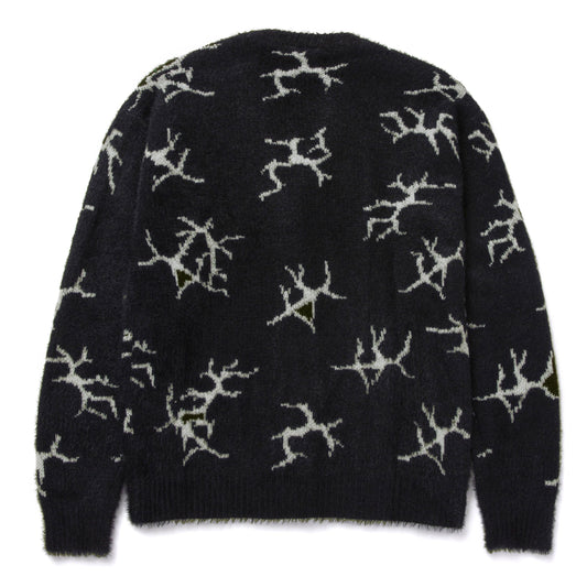 huf CRACKED CARDIGAN - BLACK foto 9