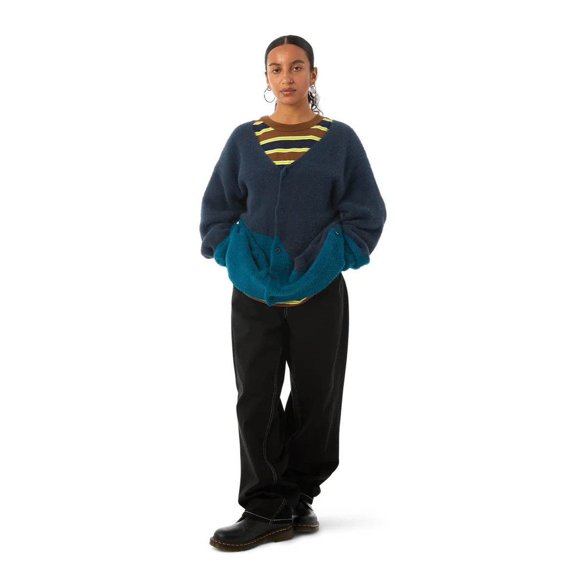 huf maglie MERGED CARDIGAN