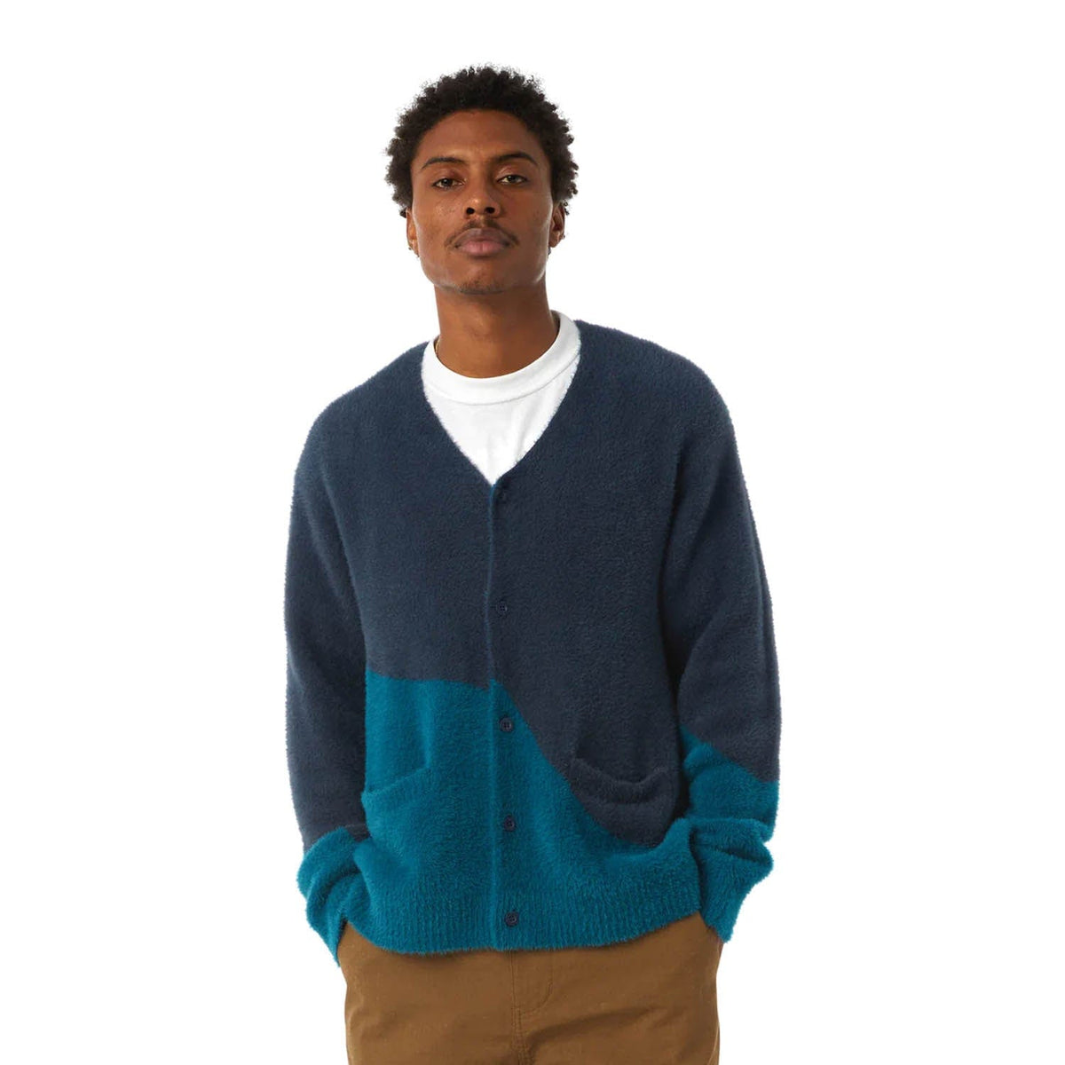 huf maglie MERGED CARDIGAN