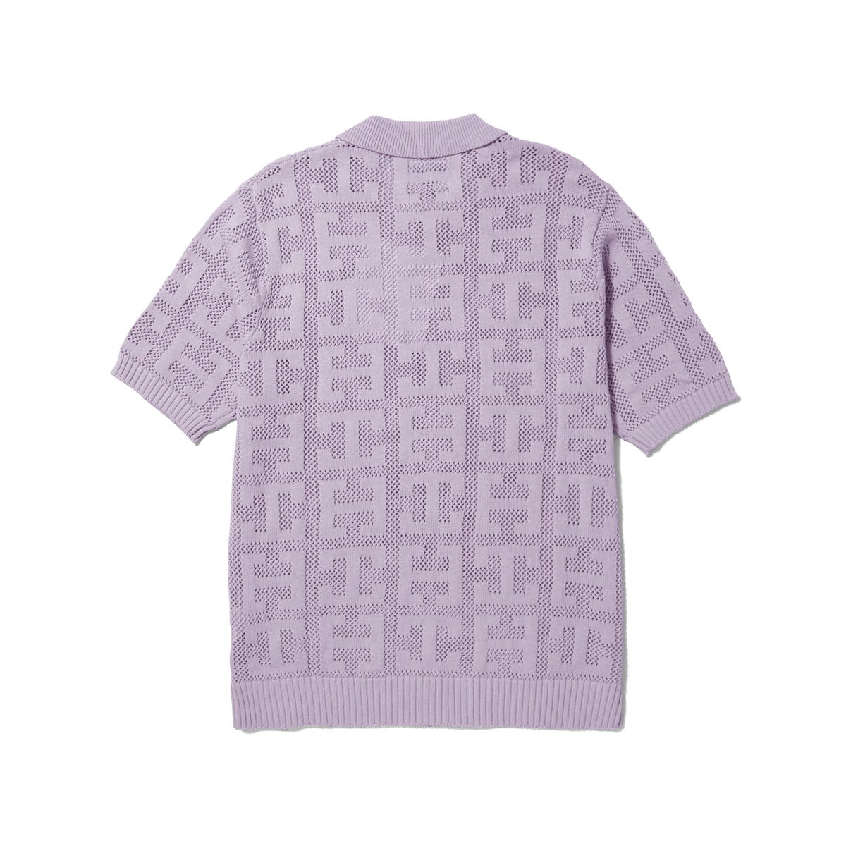 huf maglie Monogram Jacquard Zip Sweater