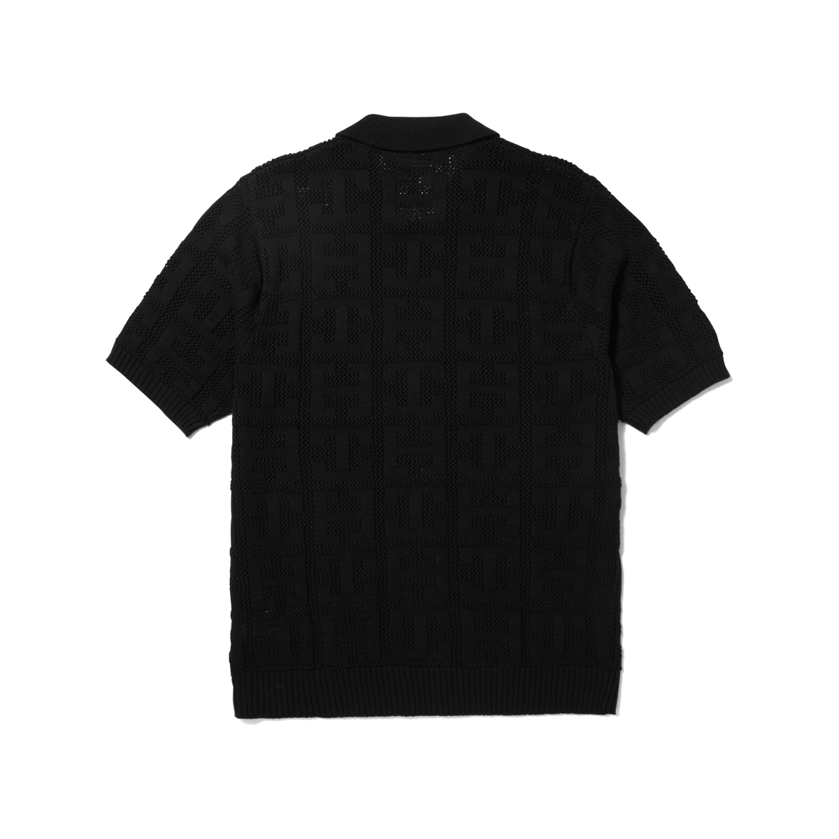 huf maglie Monogram Jacquard Zip Sweater
