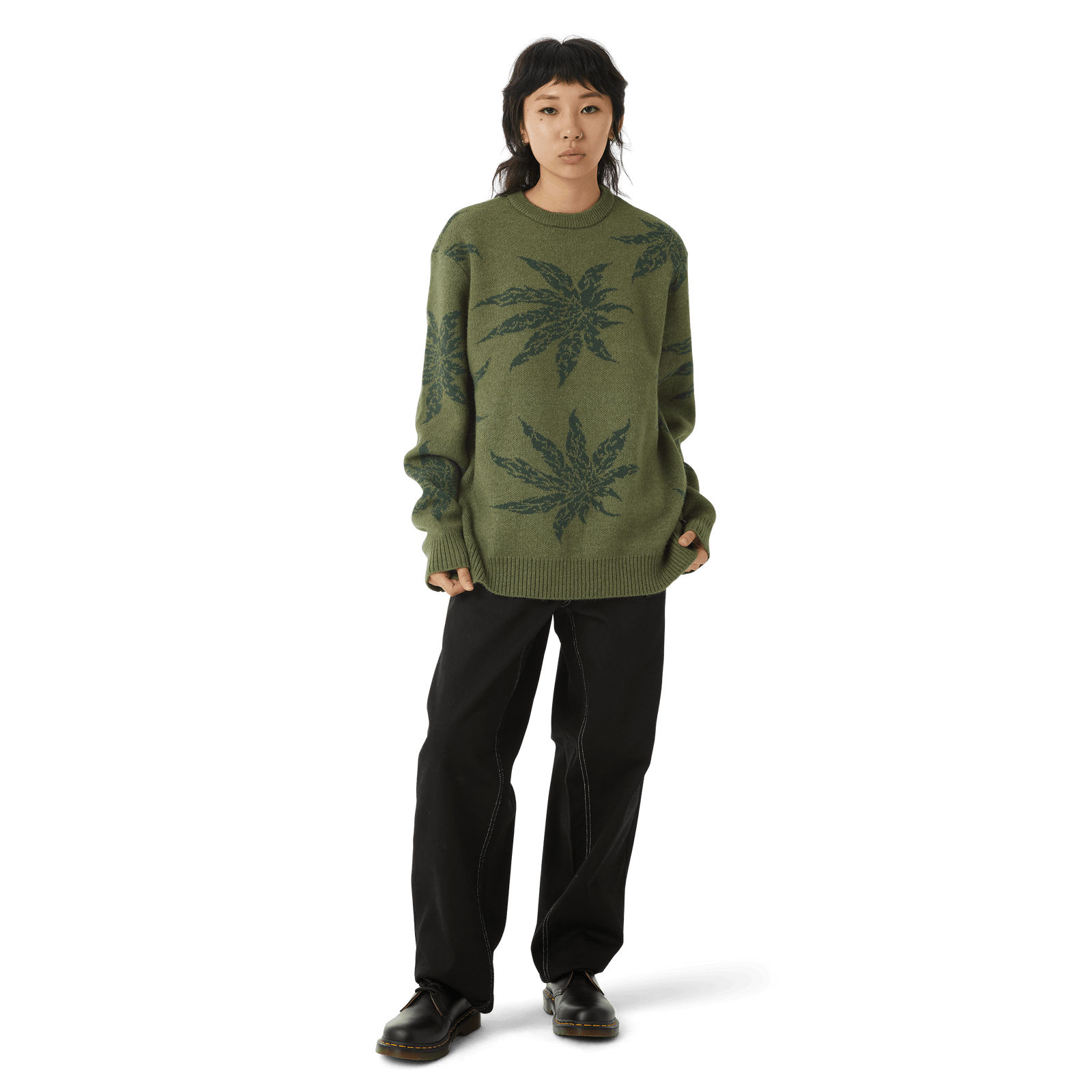 huf maglie TRIBAL CREWNECK SWEATER