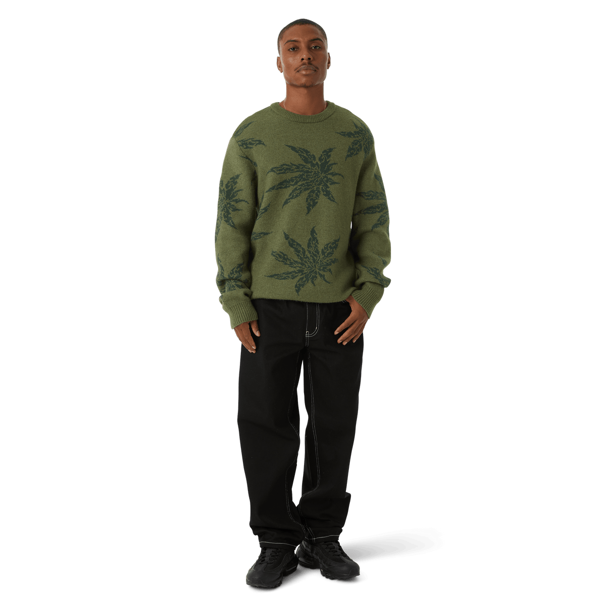 huf maglie TRIBAL CREWNECK SWEATER