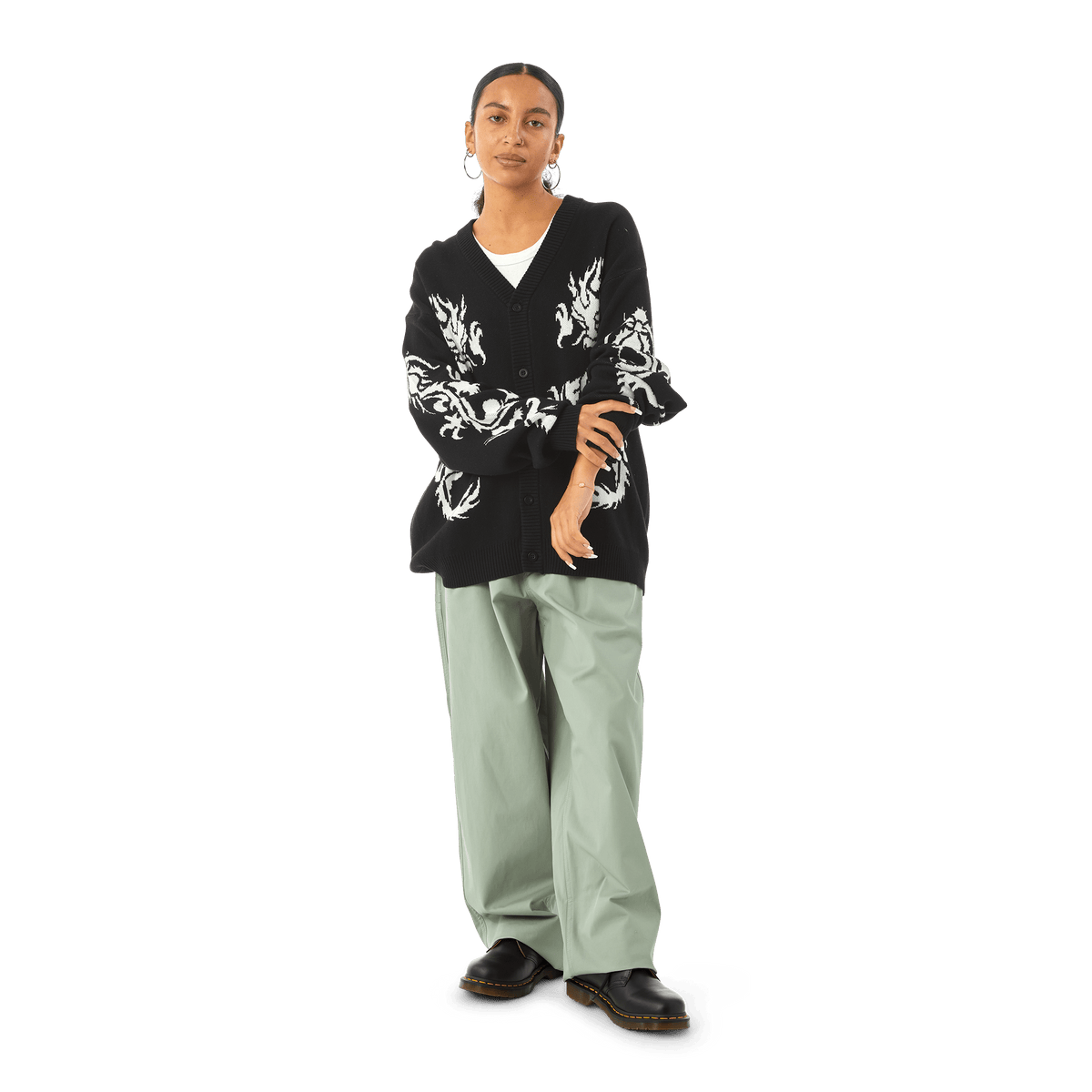 huf maglie TWIN DRAGON CARDIGAN
