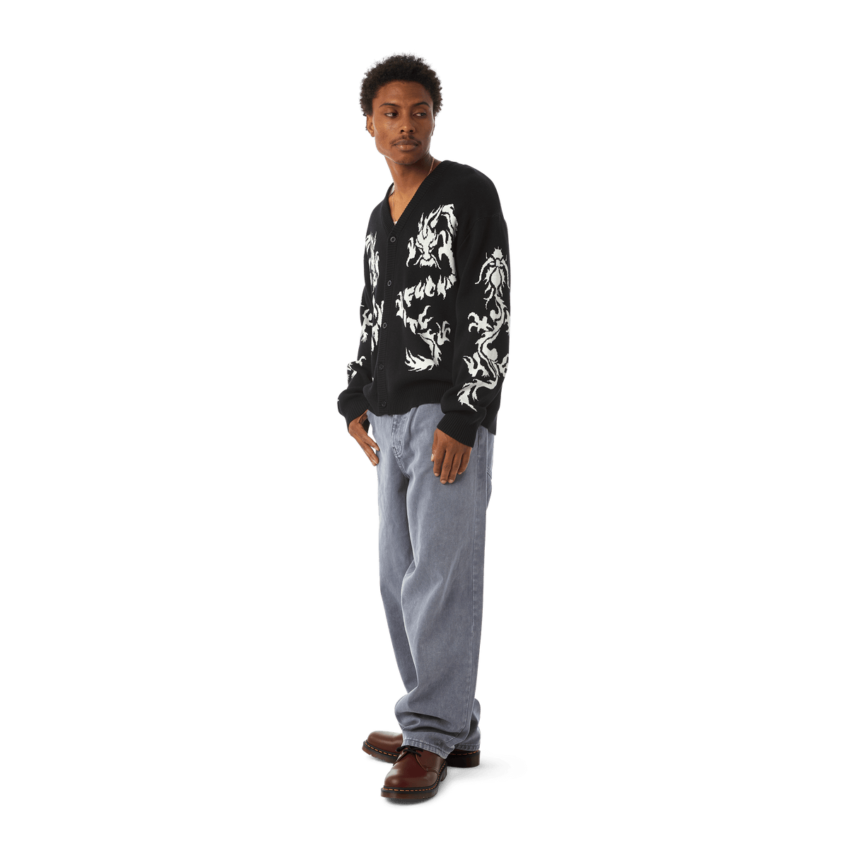 huf maglie TWIN DRAGON CARDIGAN