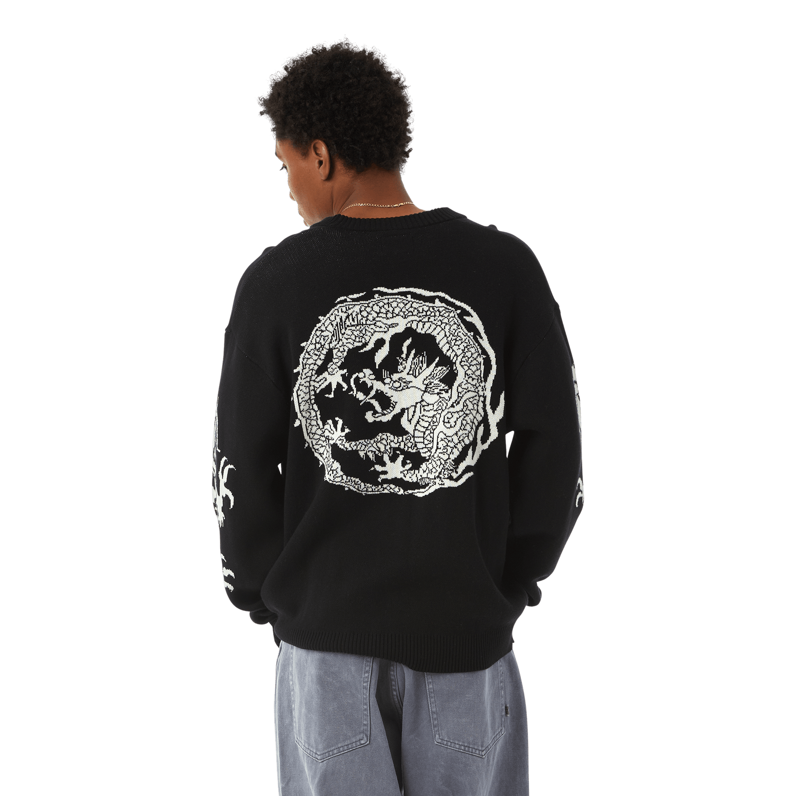 huf maglie TWIN DRAGON CARDIGAN