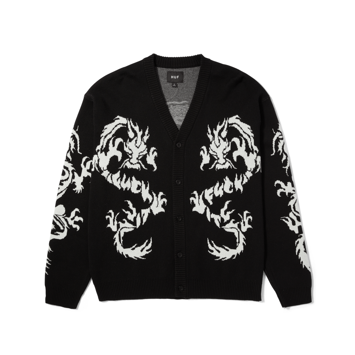 huf maglie TWIN DRAGON CARDIGAN