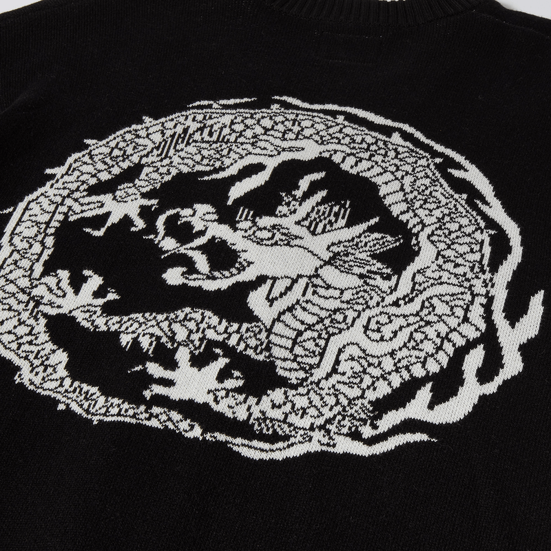huf maglie TWIN DRAGON CARDIGAN