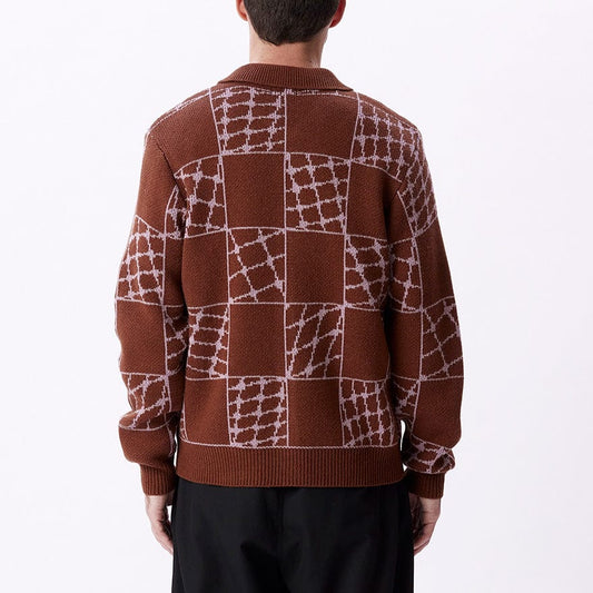 obey DRYDEN CARDIGAN - SEPIA MULTI foto 6