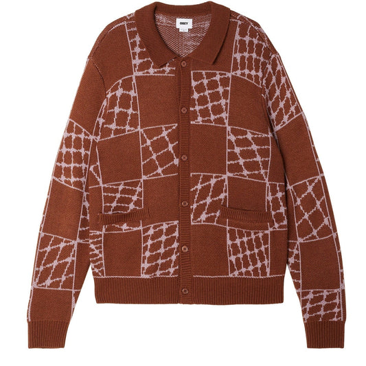 obey DRYDEN CARDIGAN - SEPIA MULTI foto 1