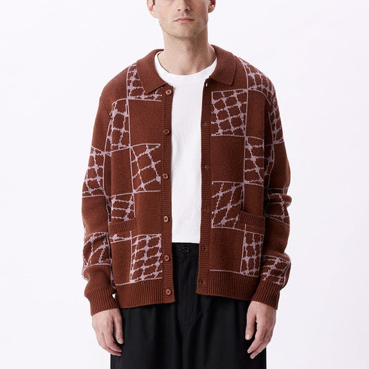 obey DRYDEN CARDIGAN - SEPIA MULTI foto 5