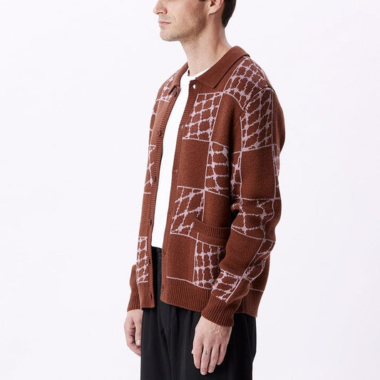 obey DRYDEN CARDIGAN - SEPIA MULTI foto 4