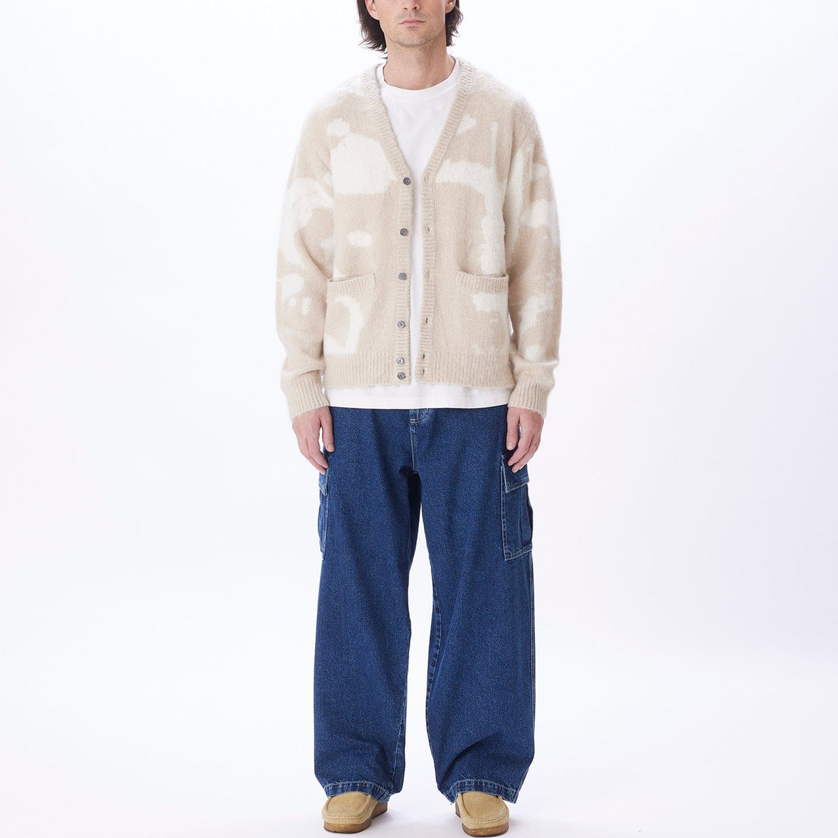 obey maglie LUKA SPLATTER CARDIGAN