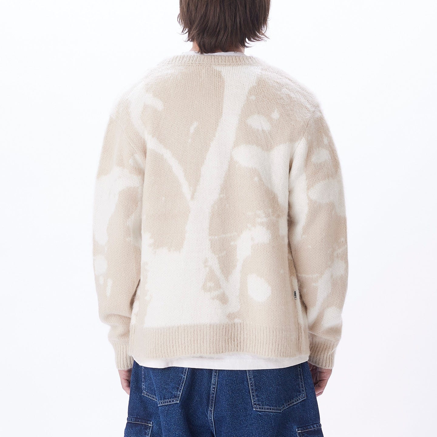 obey maglie LUKA SPLATTER CARDIGAN