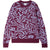 maglie obey MAGNOLIA CREW SWEATER - BEETROOT MULTI