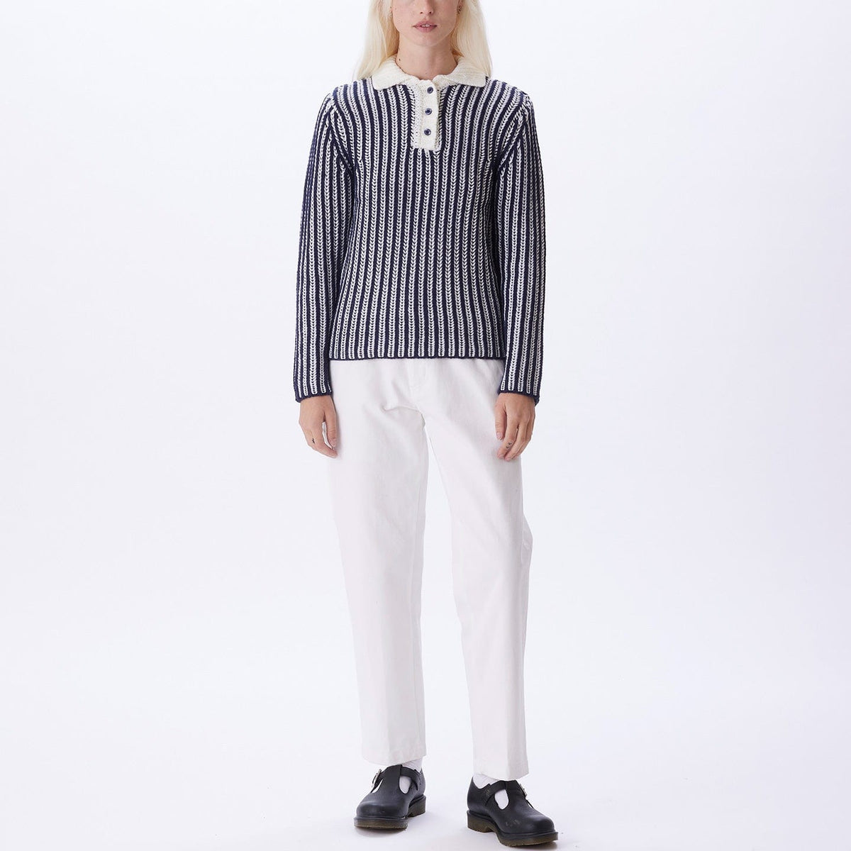 obey maglie OBEY SYLVIE POLO SWEATER