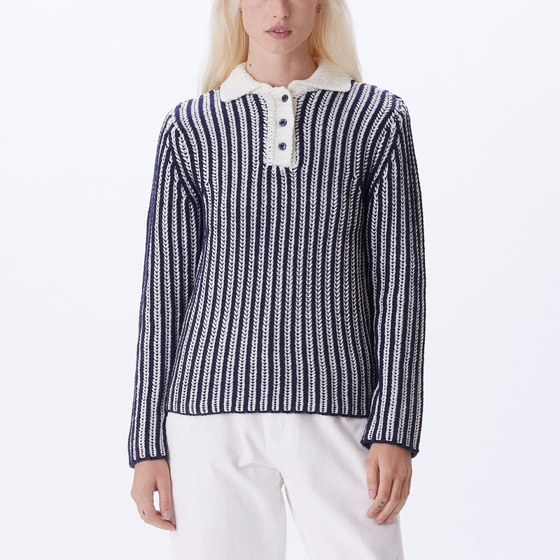 obey maglie OBEY SYLVIE POLO SWEATER