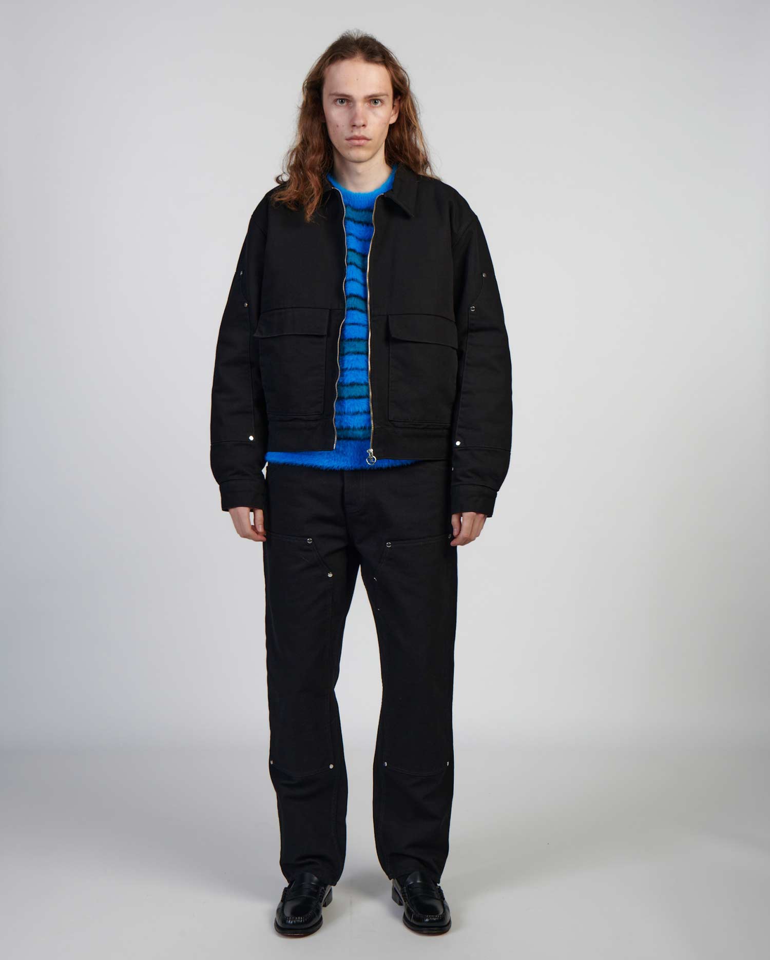 edwin maglioni Striped Hairy Sweater