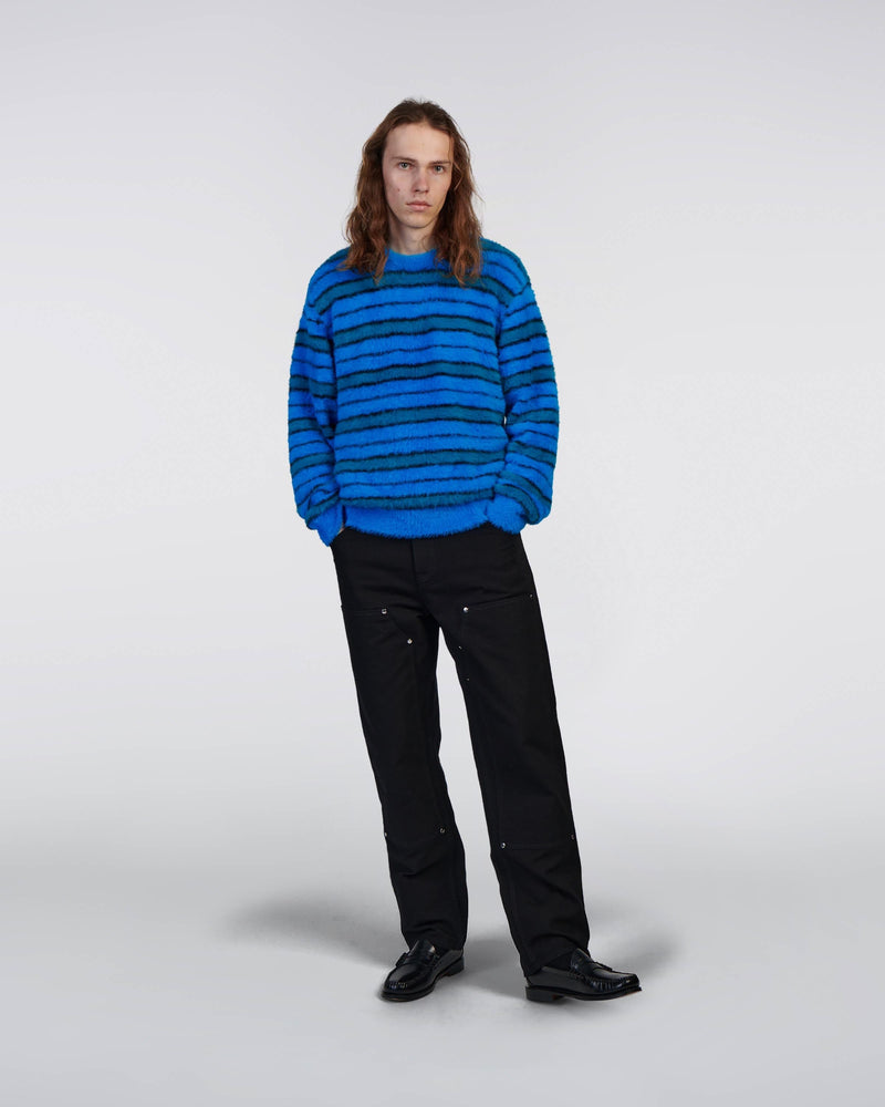 edwin maglioni Striped Hairy Sweater