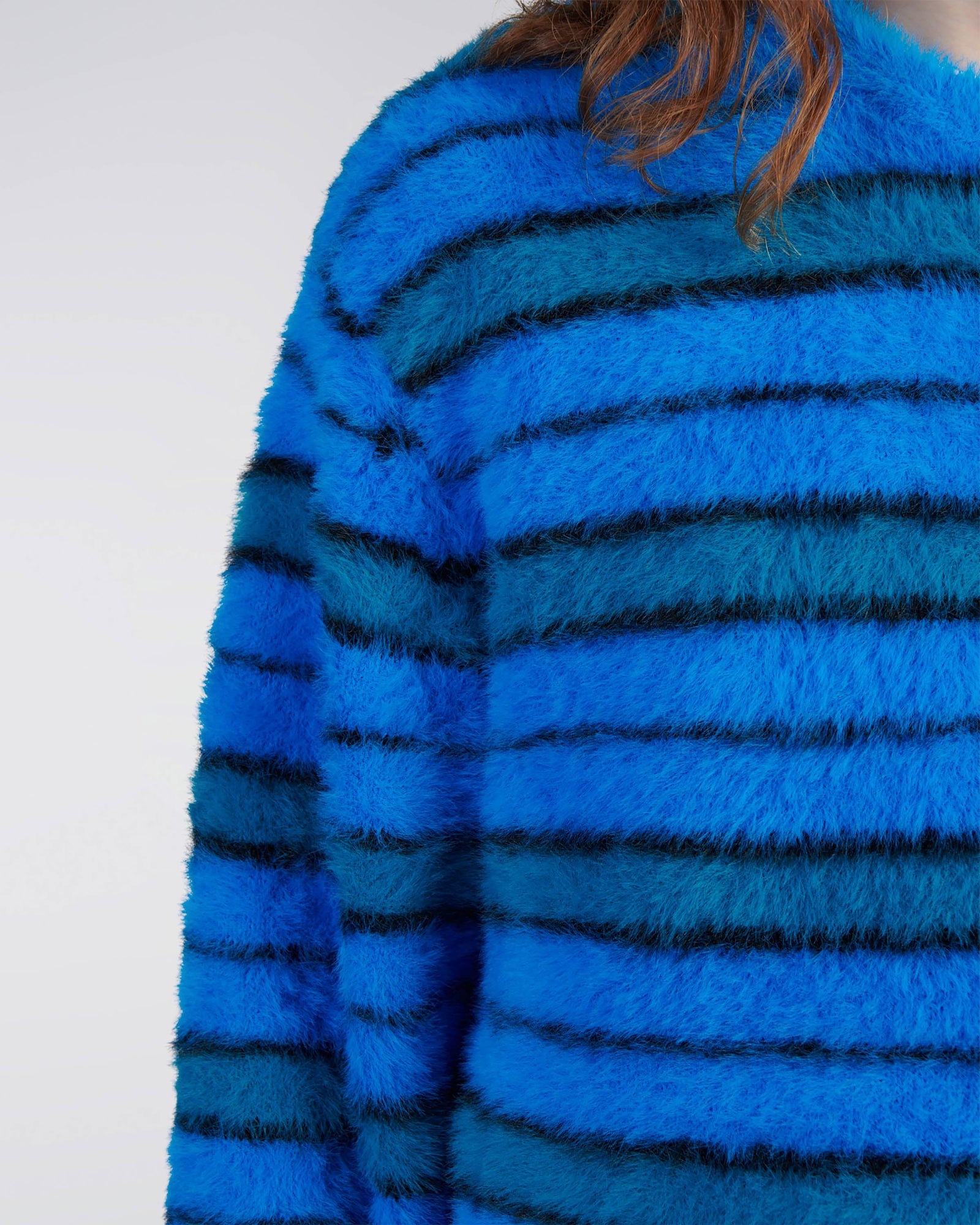 edwin maglioni Striped Hairy Sweater