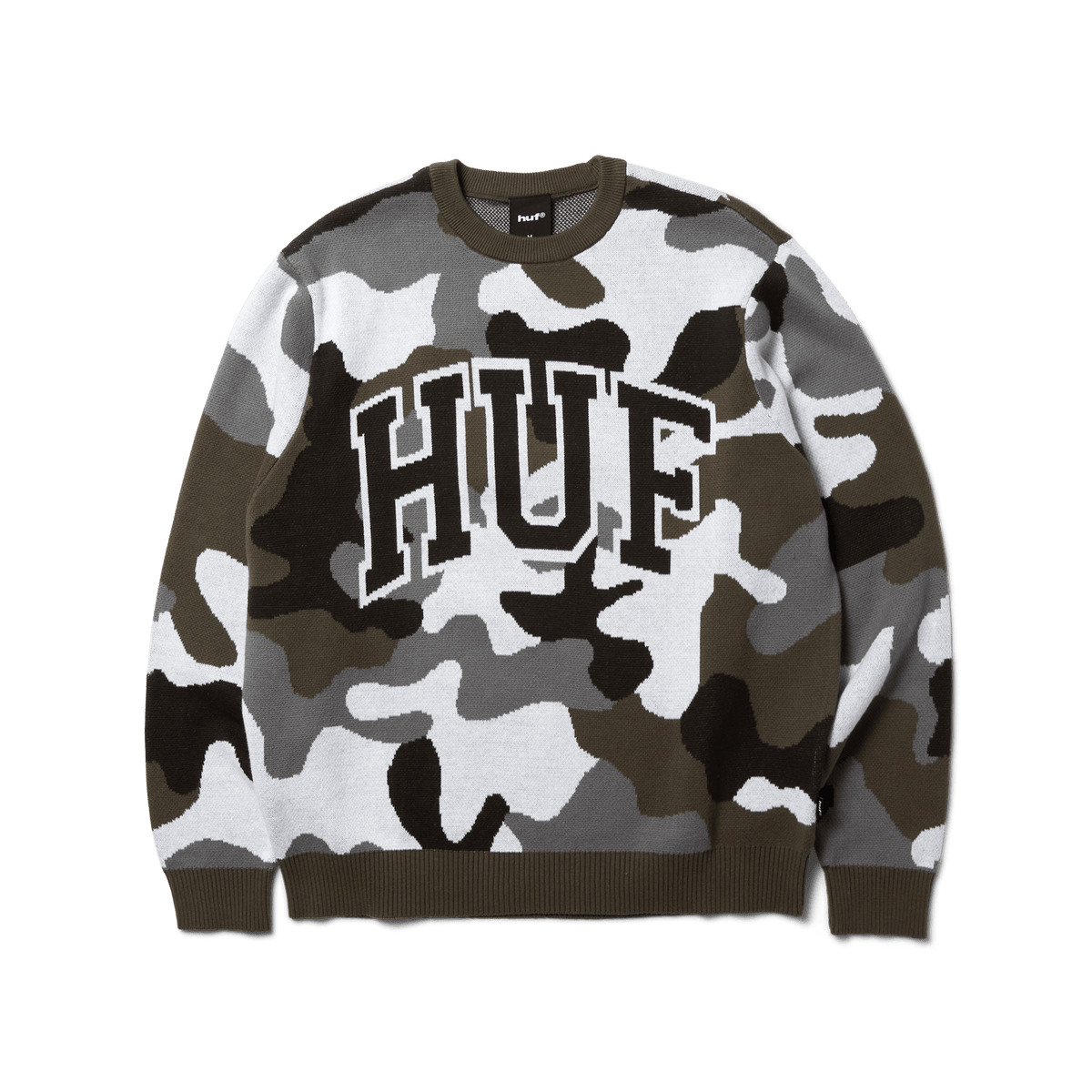 huf maglioni Arch Jacquard Crewneck