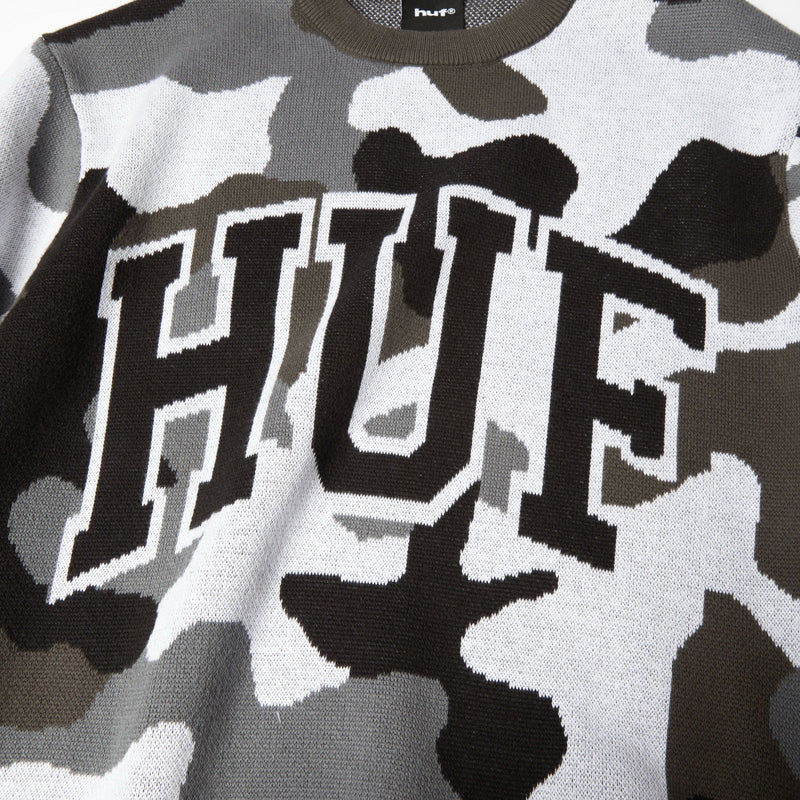 huf maglioni Arch Jacquard Crewneck
