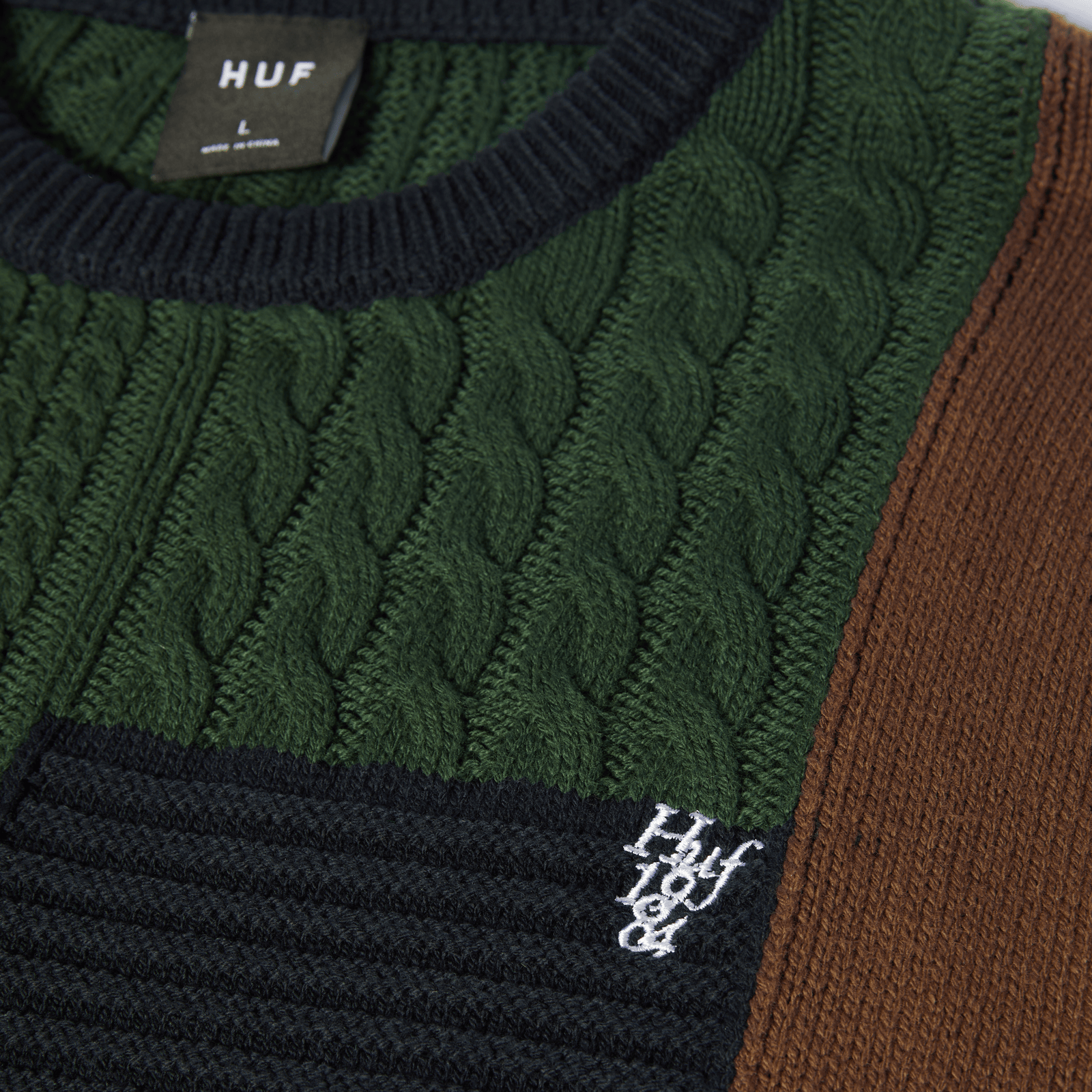 huf maglioni Columbia Cable Knit Sweater