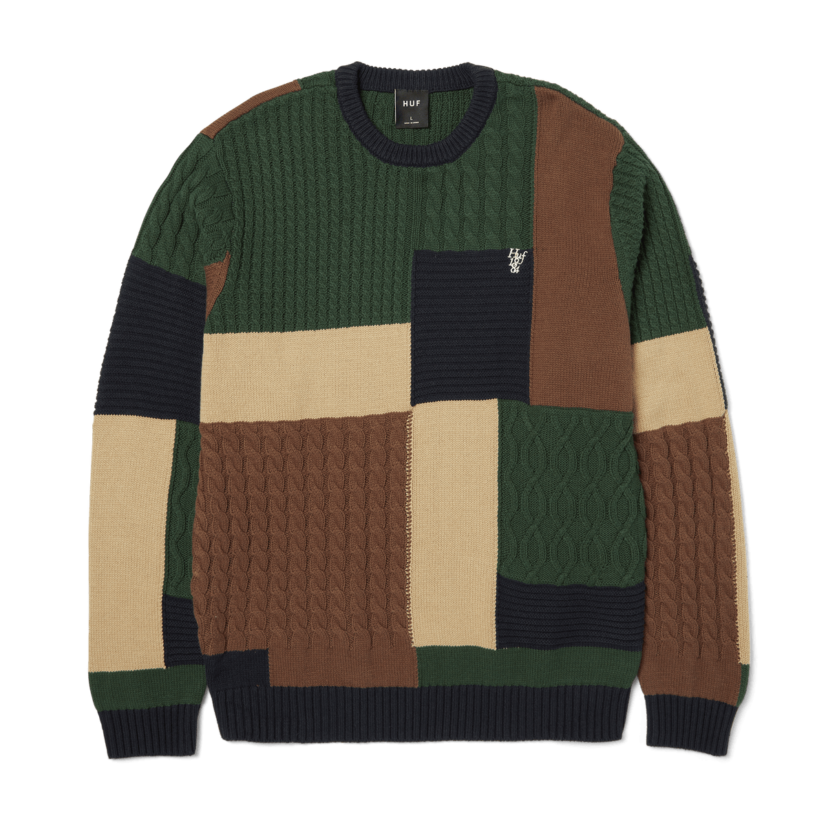 huf maglioni Columbia Cable Knit Sweater