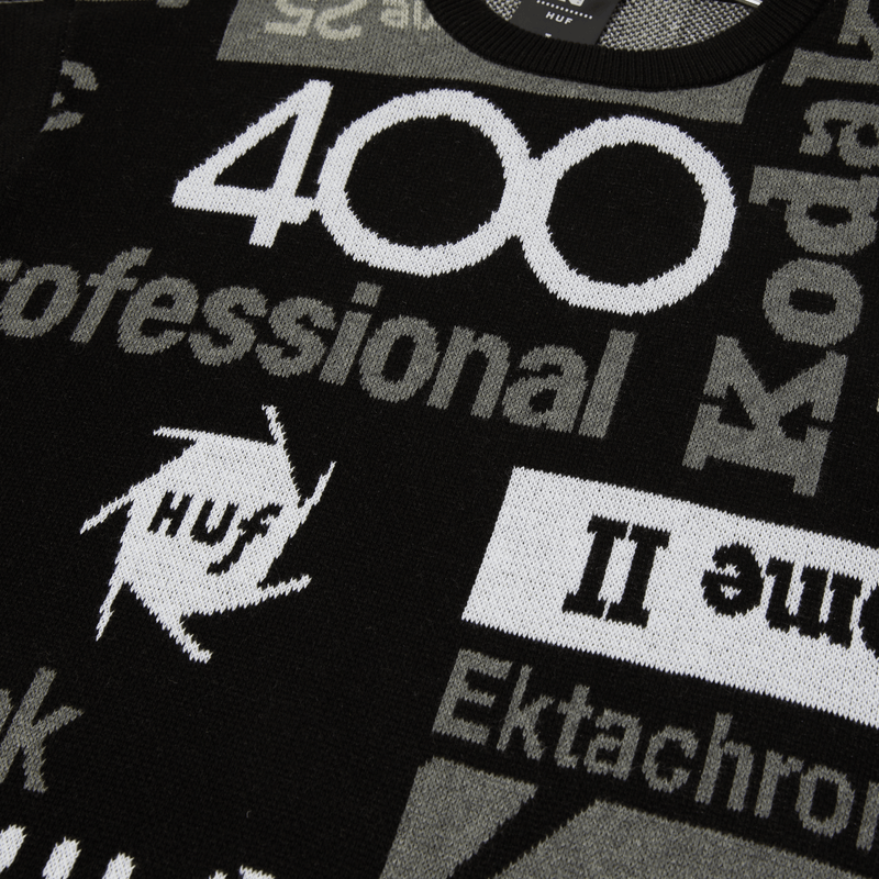 huf maglioni Dark Room Jacquard Knit Sweater