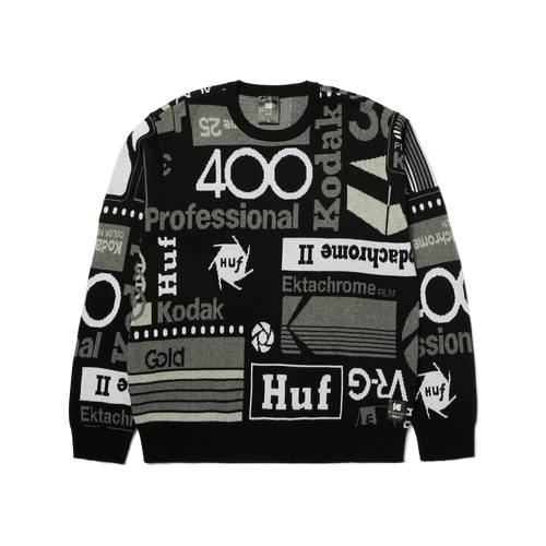 maglioni huf DARK ROOM JACQUARD KNIT SWEATER