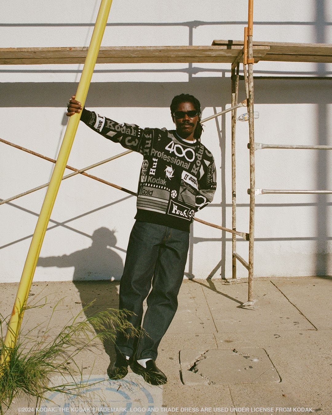 huf maglioni Dark Room Jacquard Knit Sweater