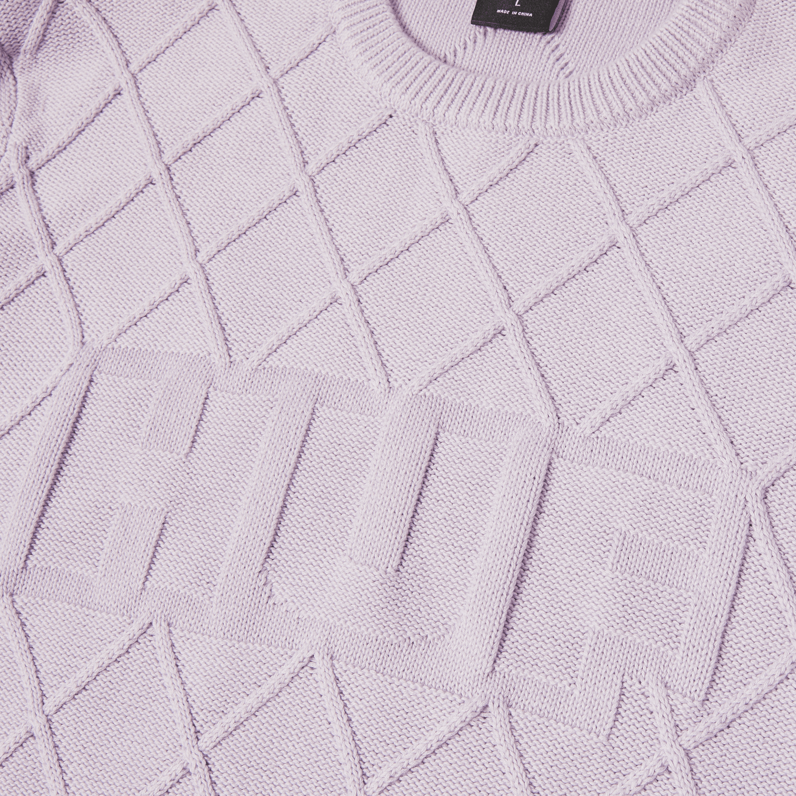 huf maglioni Grid Crewneck Sweater