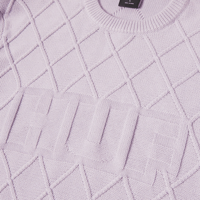 huf maglioni Grid Crewneck Sweater