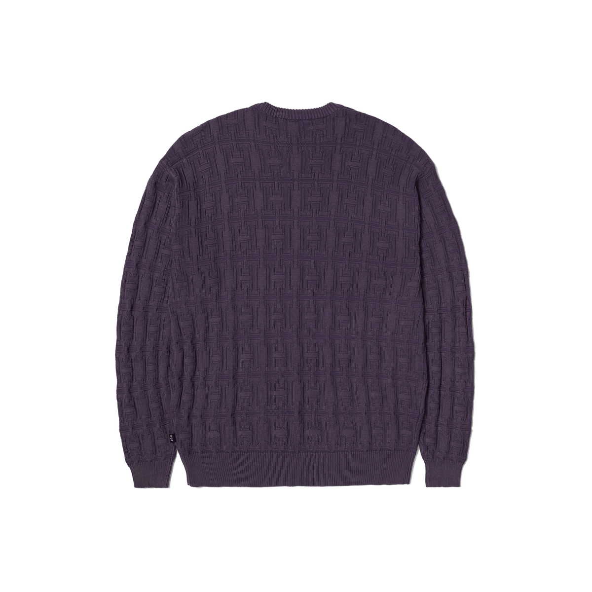huf maglioni Interlaced Jacquard Overdyed Crew