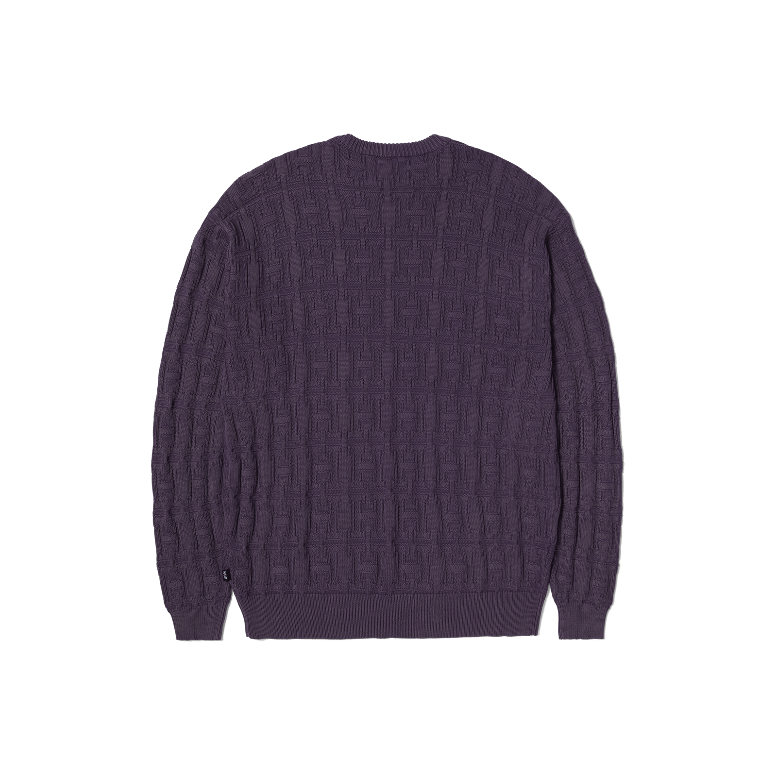 huf maglioni Interlaced Jacquard Overdyed Crew