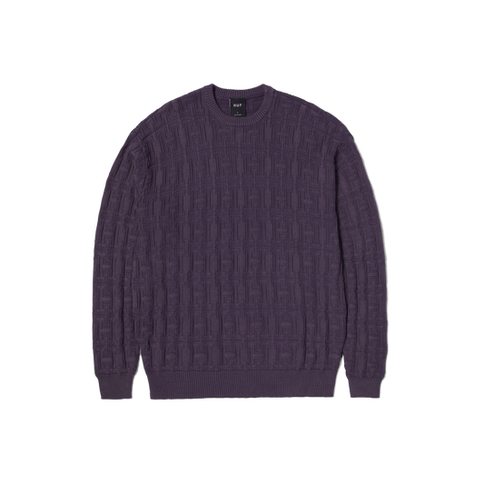 huf Interlaced Jacquard Overdyed Crew foto 1