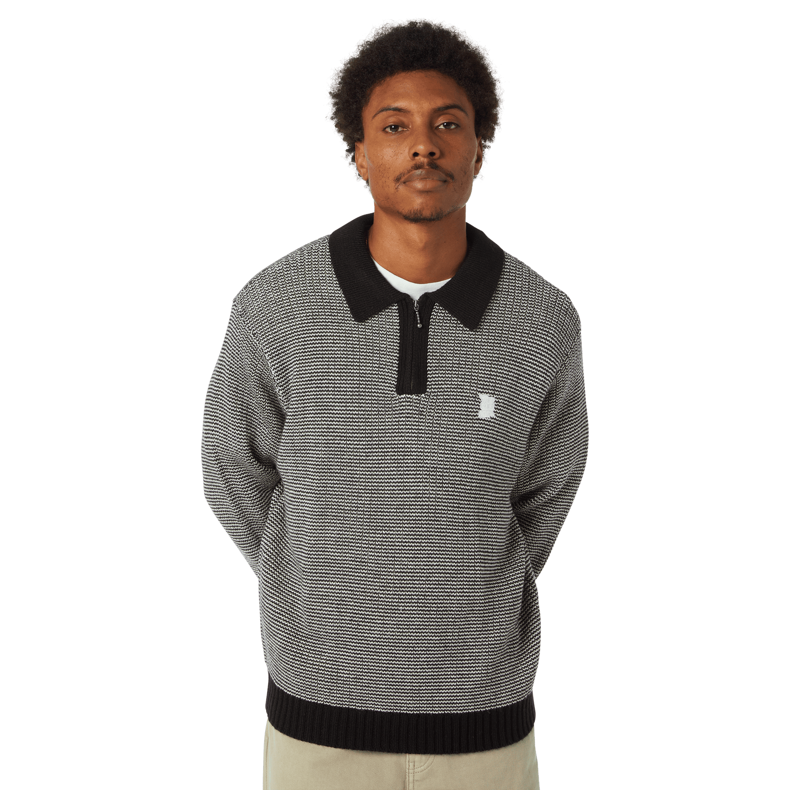 huf maglioni Megablast Two Tone Waffle Sweater