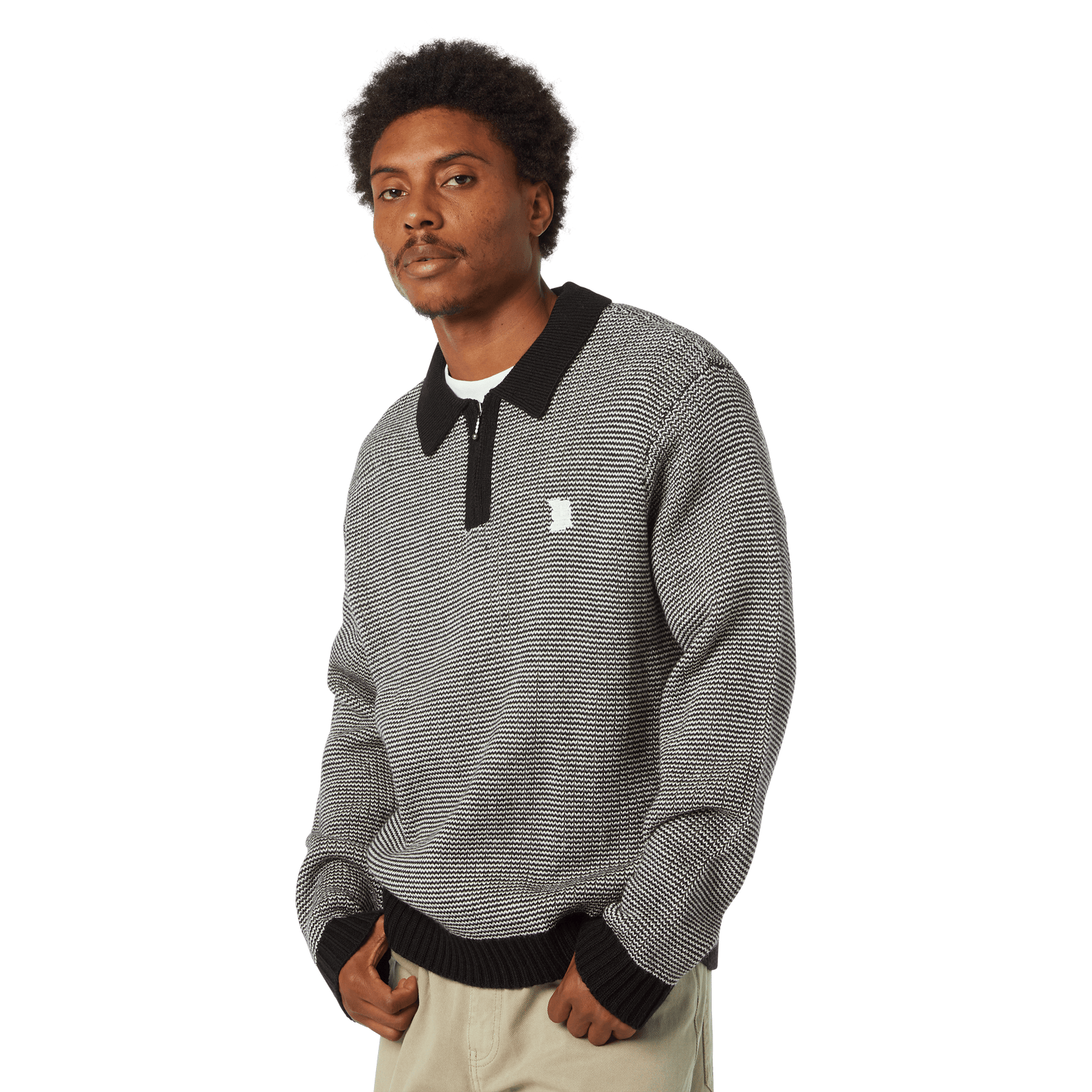 huf maglioni Megablast Two Tone Waffle Sweater