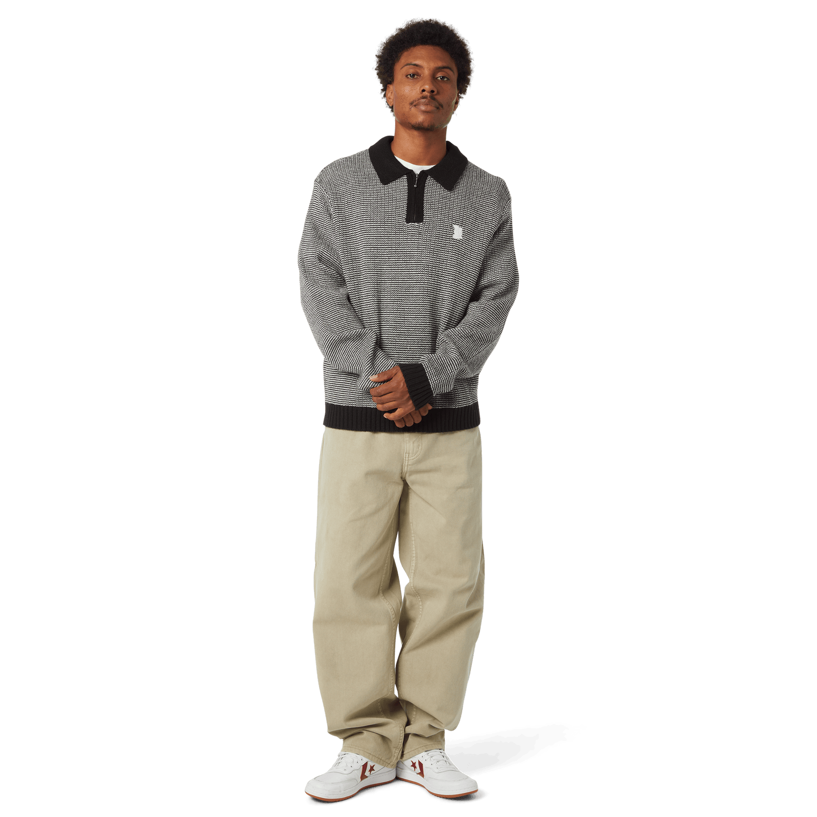 huf maglioni Megablast Two Tone Waffle Sweater