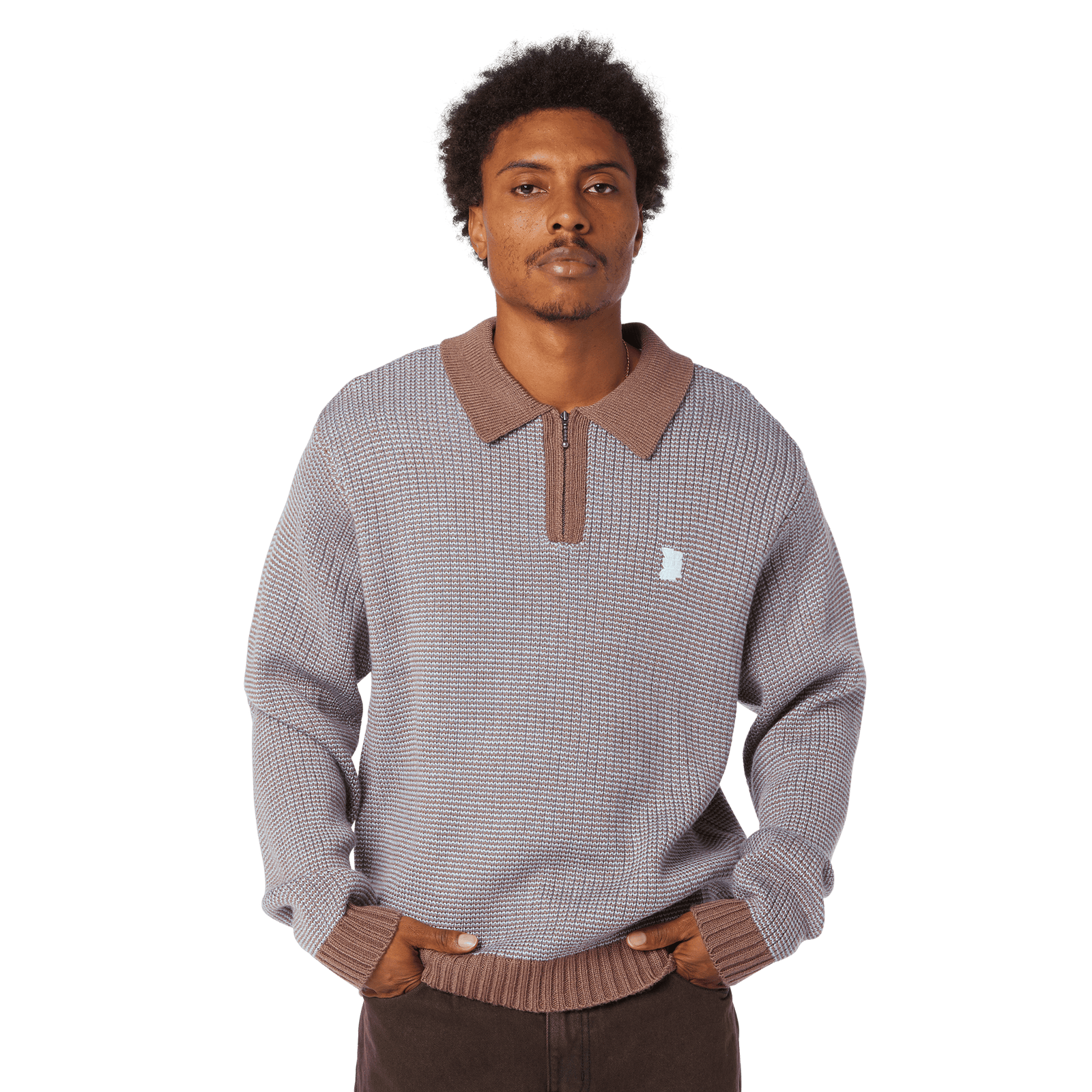 huf maglioni Megablast Two Tone Waffle Sweater