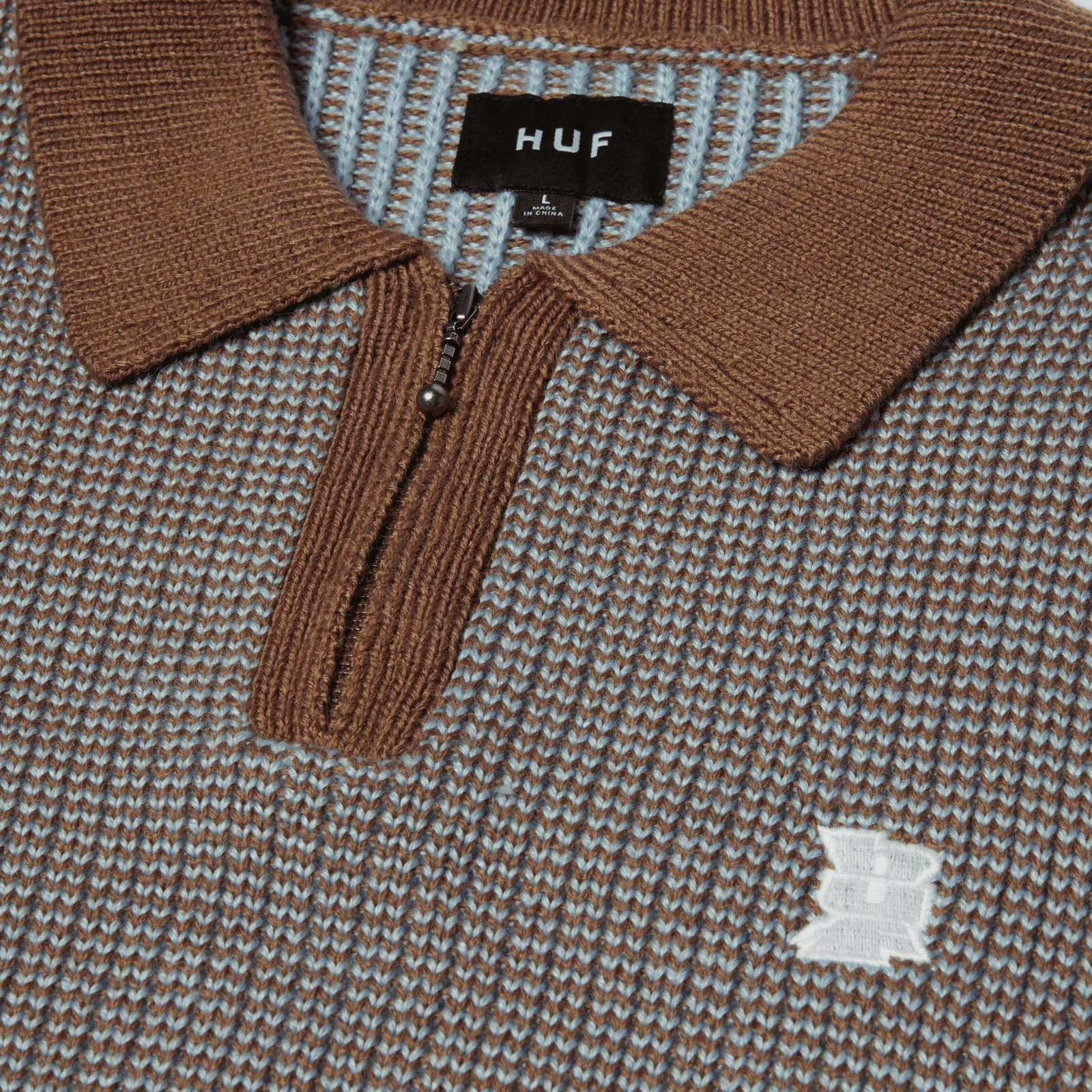 huf maglioni Megablast Two Tone Waffle Sweater