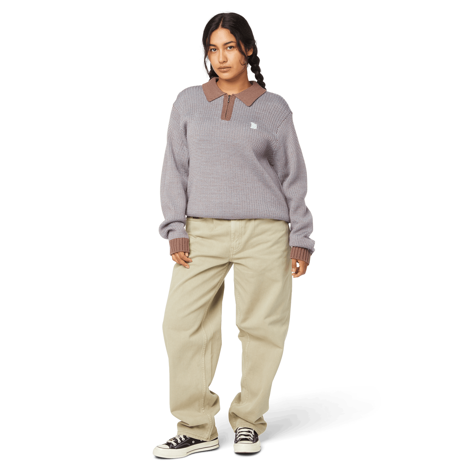 huf maglioni Megablast Two Tone Waffle Sweater