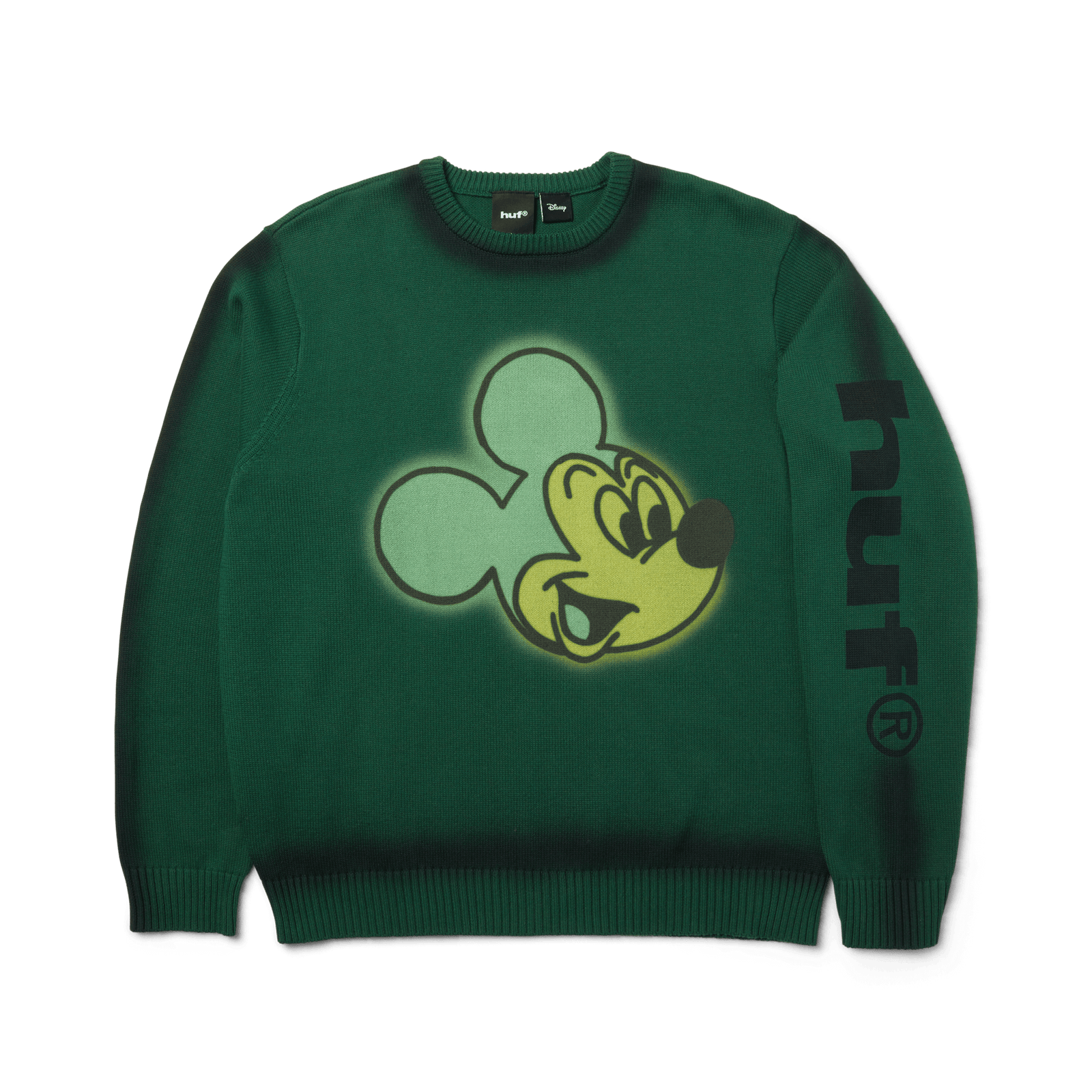 huf maglioni Mickey Spray Crewneck Sweater