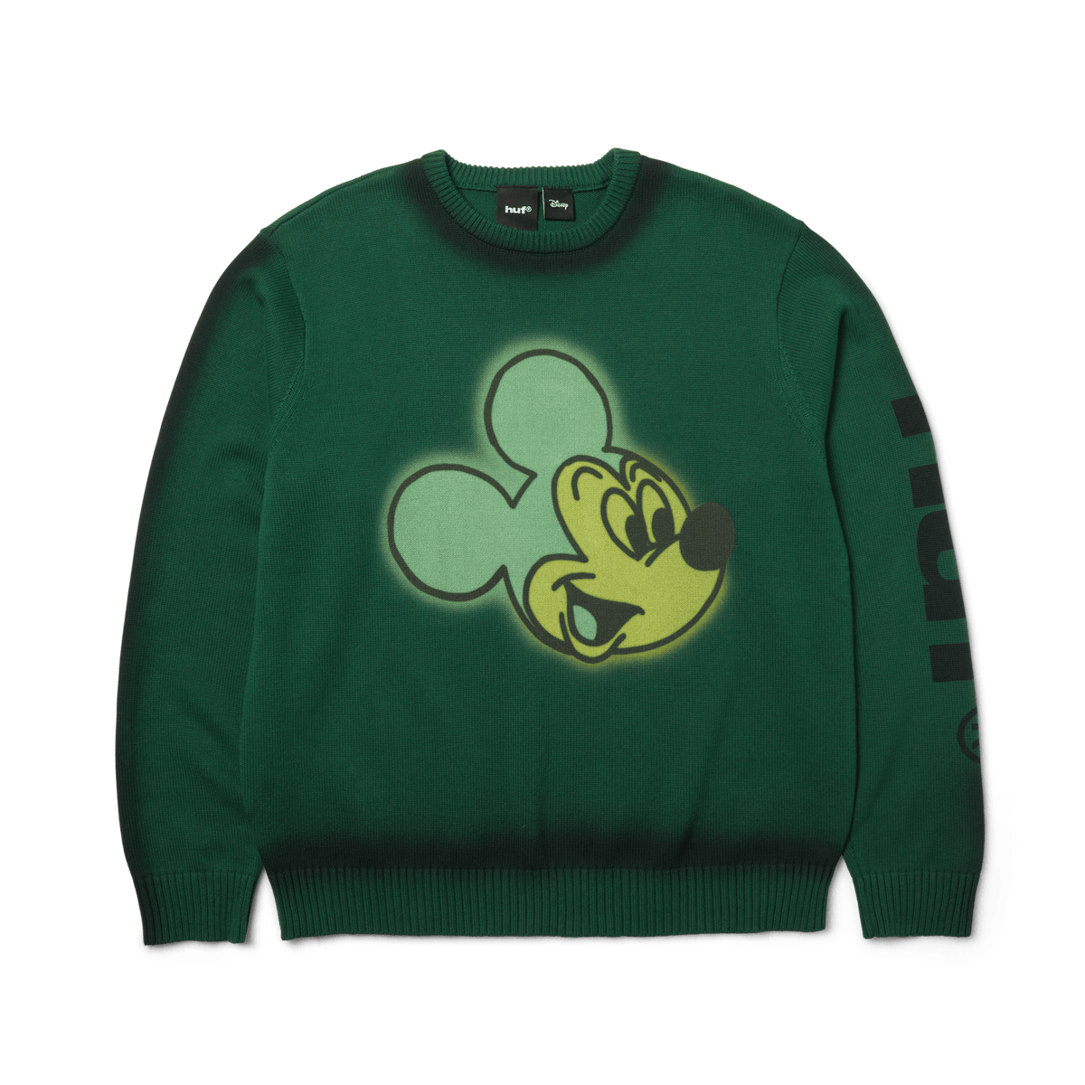 huf maglioni Mickey Spray Crewneck Sweater