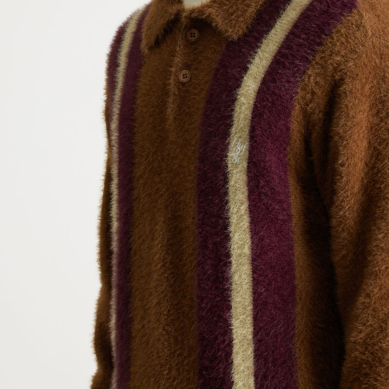 huf maglioni Milton Mohair Polo Sweater