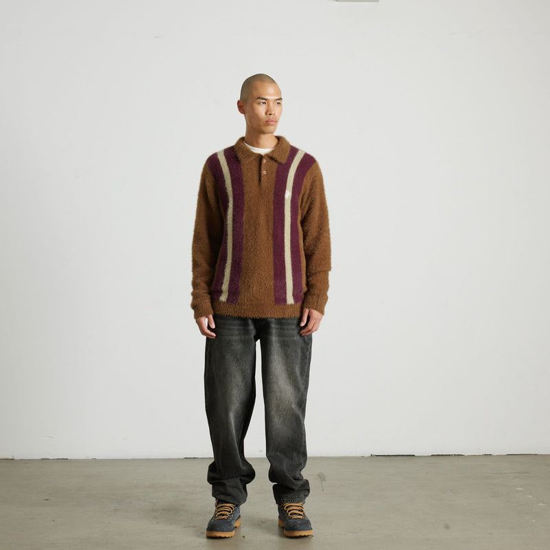 huf maglioni Milton Mohair Polo Sweater