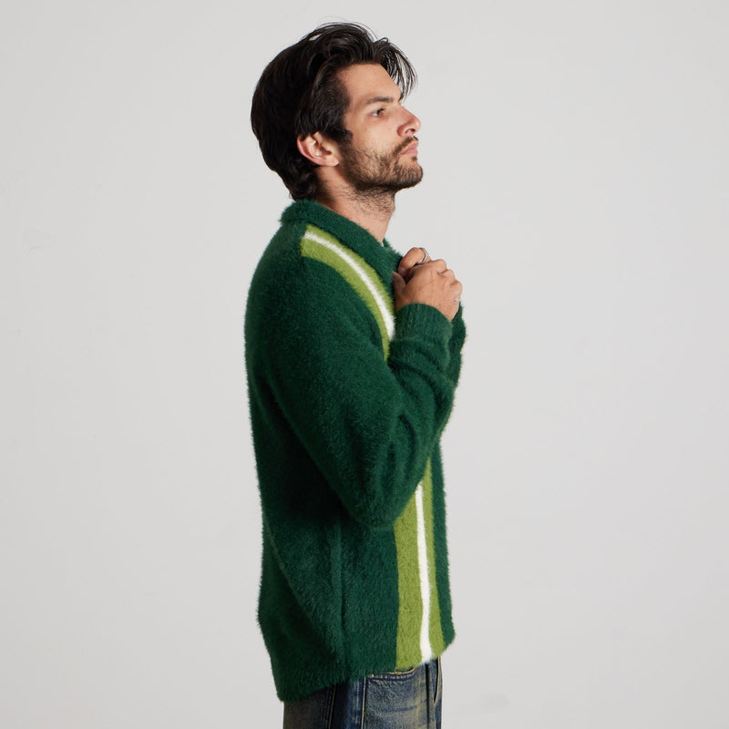 huf maglioni Milton Mohair Polo Sweater