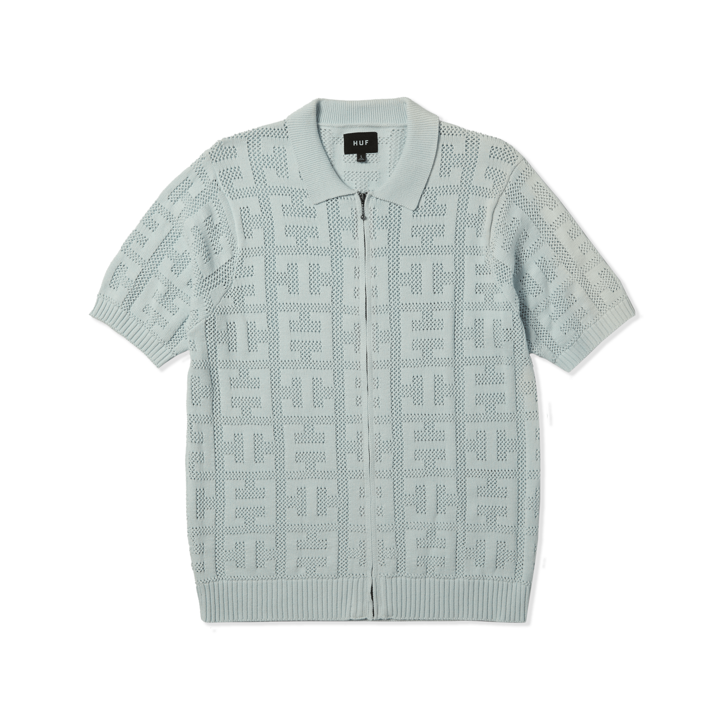 HUF（ハフ）の「MONOGRAM JACQUARD ZIP SWEATER ⁄ HUF◇MONOGRAM 