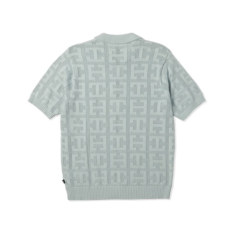 huf maglioni Monogram Jacquard Zip Sweater
