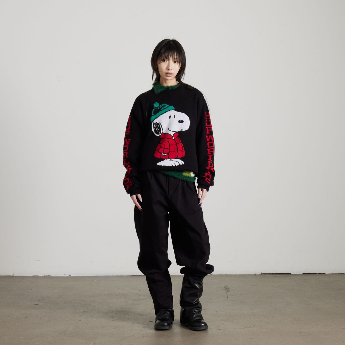 huf maglioni Snoopy Puffer Sweater